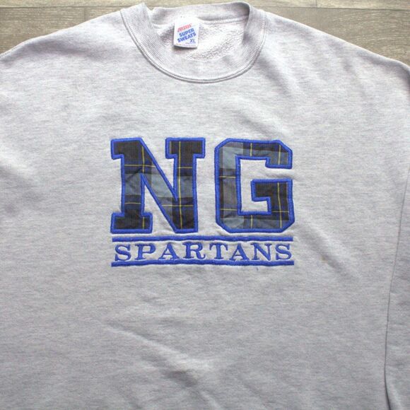 Vintage NG Spartans Jerzees Super Sweats Crewneck Sweatshirt Size XL - Picture 1 of 6